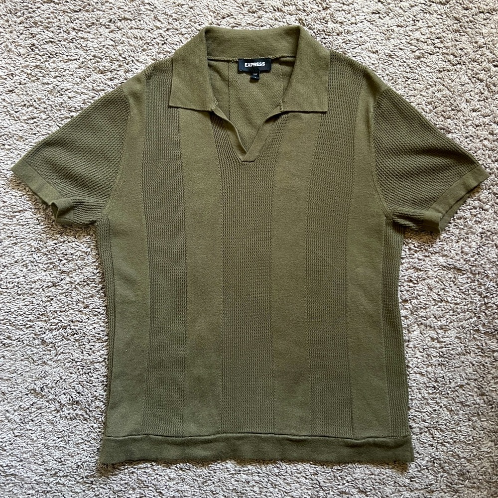 Express Short Sleeve Sweater Polo Size Small